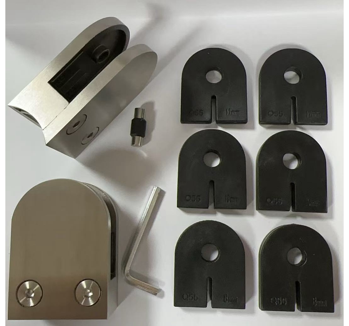 نگهدارنده شیشه ای گیره شیشه ای استیل ضد زنگ