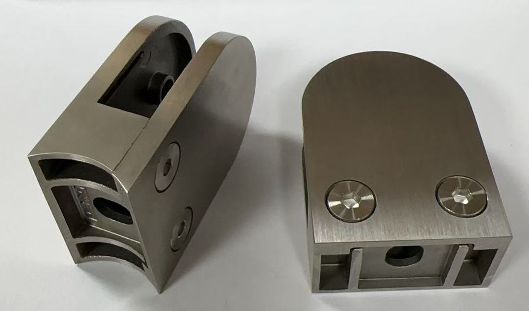 اتصالات نرده های استیل ضد زنگ اتصالات شیشه ای - گیره های شیشه ای